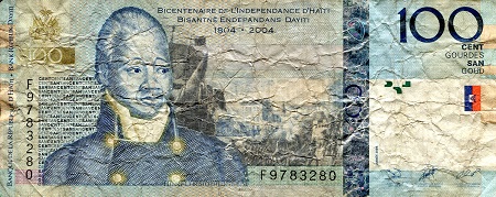 Haiti 100 Gourdes Pick Number: 275a VG (see large scan) Banknote