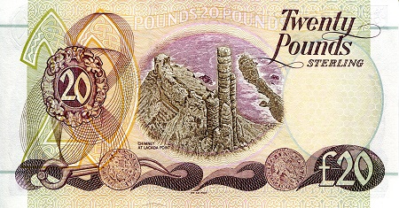 Ireland, North 20 Pounds UNC  pick #: 137b