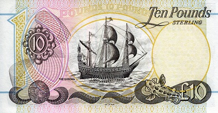 Ireland, North 10 Pounds aUNC  pick #: 136a