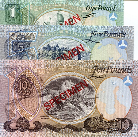 Ireland, North 1 - 10 Pounds UNC pick #: PCS1