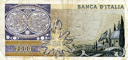 Italy  2,000 Lire VG pick #: 103c