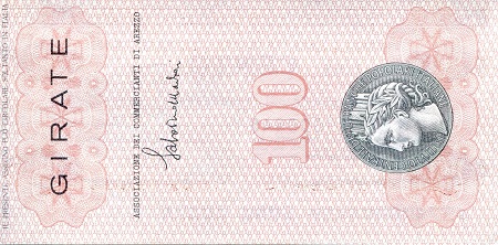 Italy (Emergency Issue) 100 Lire aUNC pick #: be0445