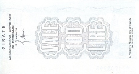 Italy (Emergency Issue) 100 Lire aUNC pick #: be8298