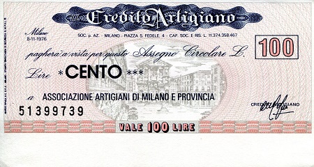 Italy (Emergency Issue) 100 Lire Pick Number: be9739 aUNC Banknote