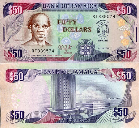 Jamaica 50 Dollars Pick Number: 88 UNC Banknote