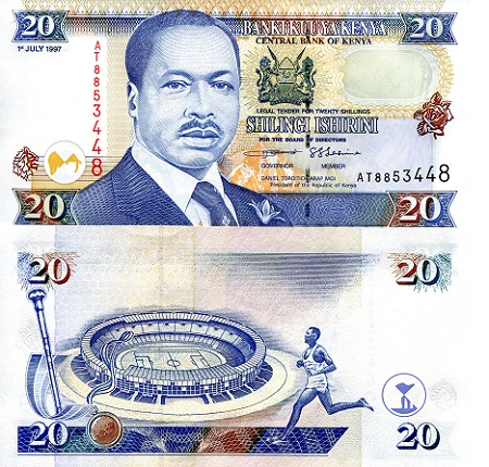 Kenya 20 Shilling Pick Number: 35c UNC Banknote