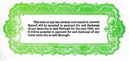USA - Local Currency and Scrip 15 Dollars See Scan (aUNC) pick #: NP