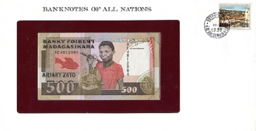 Madagascar 500 Francs Pick Number: NP (p71) UNC Banknote