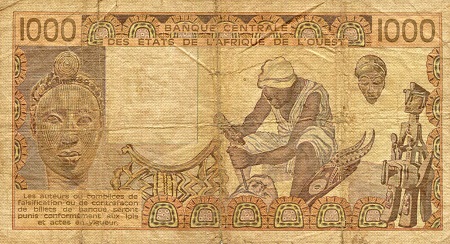 Mali 1,000 Francs VG (See large scan) pick #: 406Dh