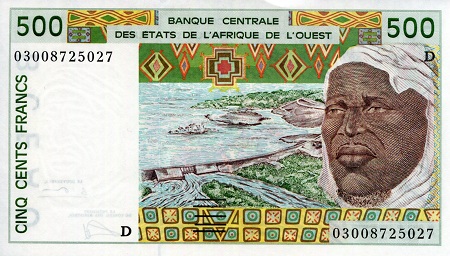 Mali 500 Francs Pick Number: 410Dn UNC Banknote