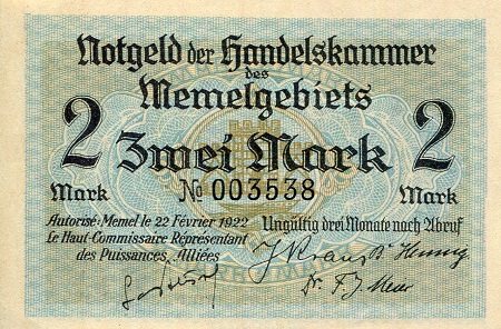 Memel 12 Pfennig XF (see large scan) pick #: 3