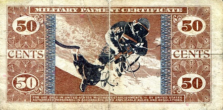 USA - Military 50 Cents VG (see large scan) pick #: m78