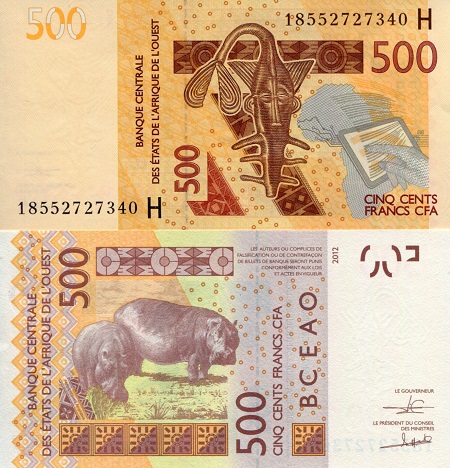 Niger 500 Francs Pick Number: 619Hg UNC Banknote