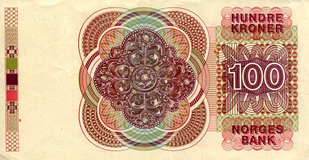 Norway 100 Kroner XF-/VF+ (see large scan) pick #: 43c