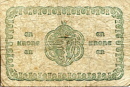 Norway 1 Krone VG (see large scan) pick #: 13a