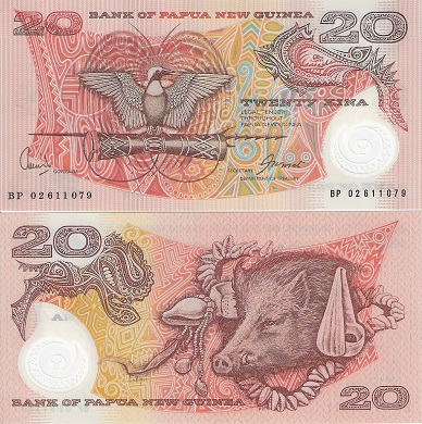Papua New Guinea 20 Kina Pick Number: New UNC Banknote