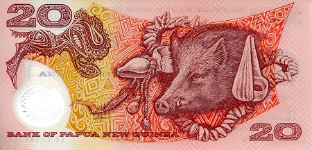 Papua New Guinea  20 Kina UNC pick #: 27