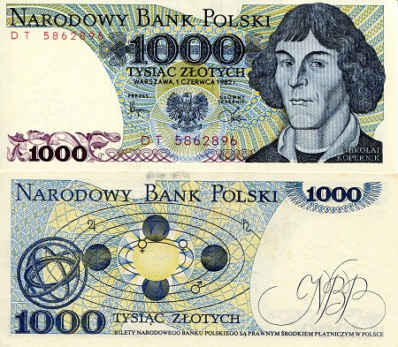 Poland 1,000 Zlotych Pick Number: 146c aUNC/XF+ (see large scan) Banknote
