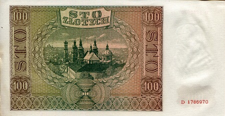 Poland 100 Zlotych VF (See large scan) pick #: 103