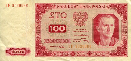 Poland 100 Zloty Pick Number: 139a F+ (see large scan) Banknote