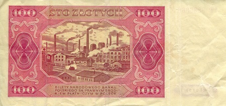 Poland 100 Zloty F+ (see large scan) pick #: 139a