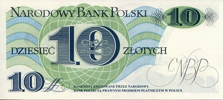 Poland 10 Zlotych UNC pick #: 148