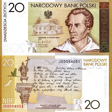 Poland 20 Zlotych Pick Number: 180 UNC Banknote