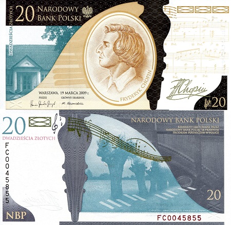 Poland 20 Zlotych Pick Number: 181 UNC Banknote
