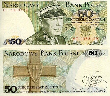 Poland 50 Zlotych Pick Number: 142e UNC Banknote