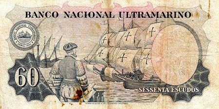 Portuguese India 50 Escudos F/VG (pinholes in note) pick #: 42