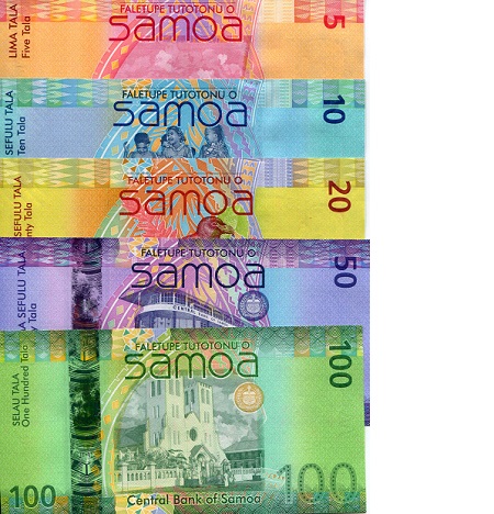 Samoa 5-100 Tala UNC pick #: 38-43 (not p42)