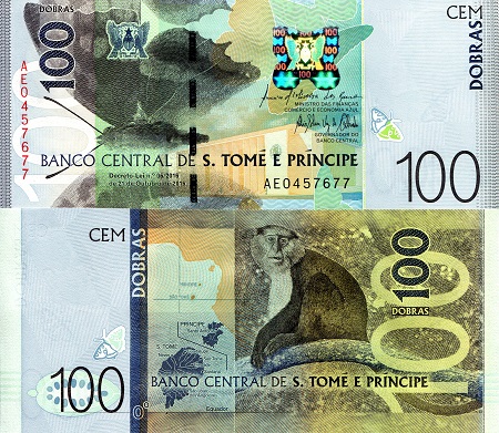 Sao Tome (Saint Thomas & Prince) 100 Dobras Pick Number: 74a UNC Banknote