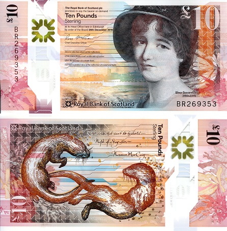 Scotland 10 Pounds Pick Number: New UNC Banknote