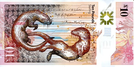 Scotland 10 Pounds VF+ pick #: New