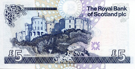 Scotland 5 Pounds aUNC pick #: 352d