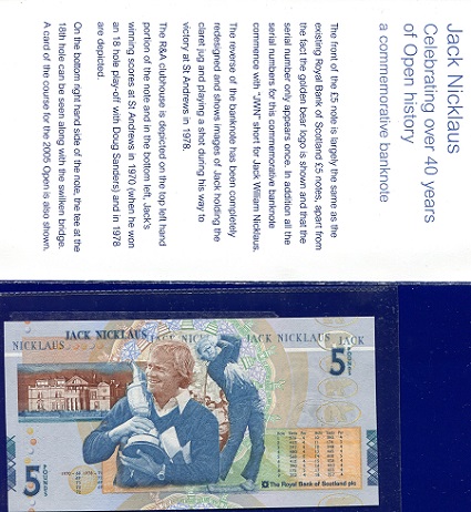Scotland 5 Pounds Pick Number: 365 UNC Banknote