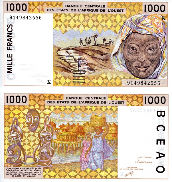 Senegal 1000 Francs Pick Number: 711-KA UNC Banknote