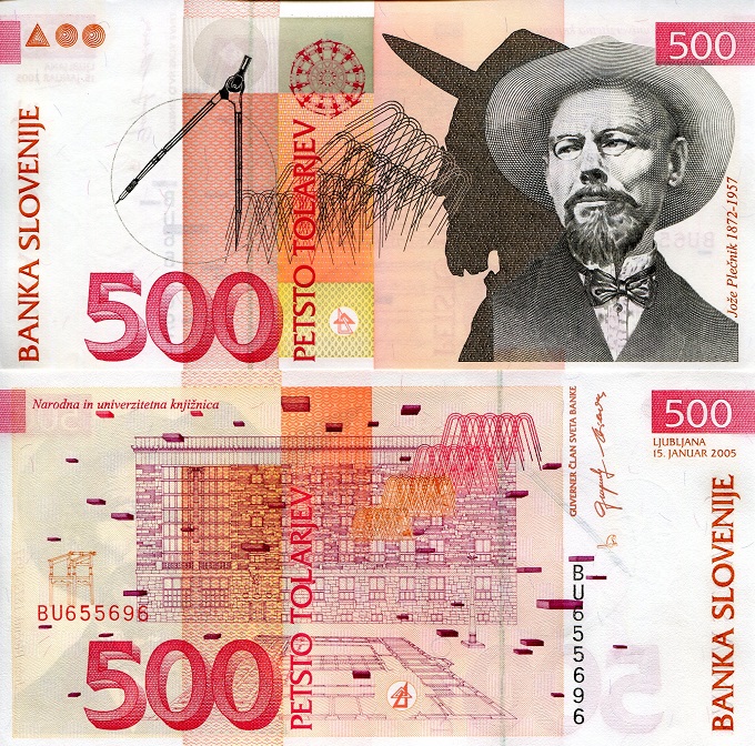 Slovenia 500 Tolarjev Pick Number: 16c UNC Banknote