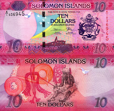 Solomon Islands 10 Dollars Pick Number: 33a UNC Banknote