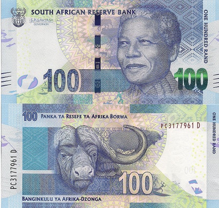 South Africa 100 Rand Pick Number: 141b UNC Banknote