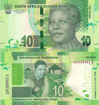 South Africa 10 Rand Pick Number: 143 UNC Banknote