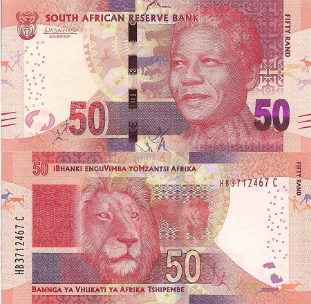 South Africa 50 Rand Pick Number: 140 UNC Banknote