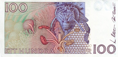 Sweden 100 Kronor aUNC (see large scan) pick #: 57b