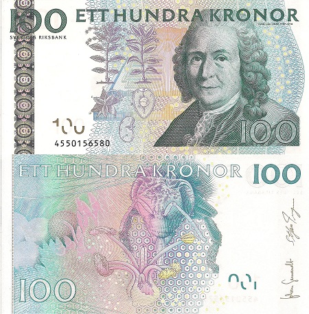 Sweden 100 Kronor Pick Number: 65c UNC Banknote