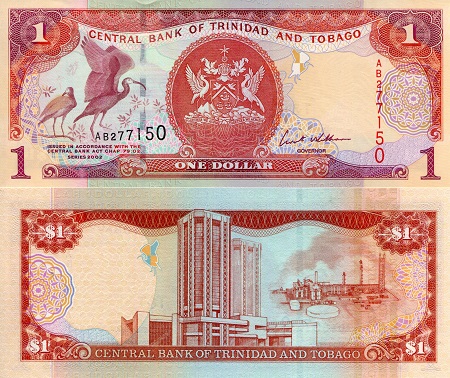 Trinidad and Tobago 1 Dollar Pick Number: 41a UNC Banknote