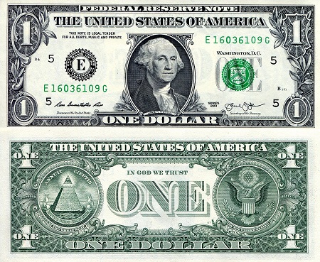 USA - Current Issues 1 Dollar Pick Number: 515a UNC Banknote