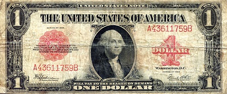 USA - Current Issues 1 Dollar Pick Number: 342 VG (See large scan) Banknote