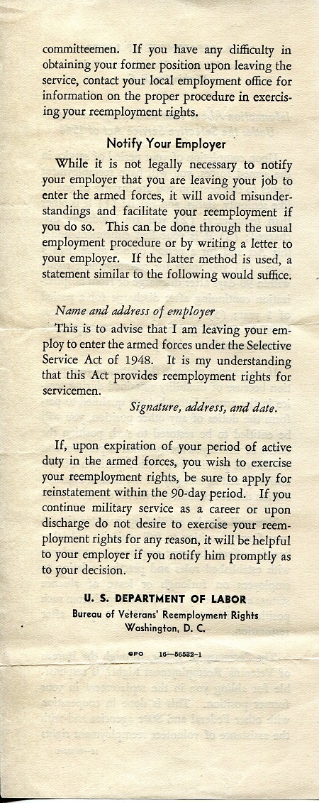 Induction (Draft notice) Letter