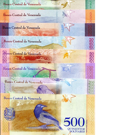 Venezuela 2 - 500 Bolivares UNC pick #: 101 - 108