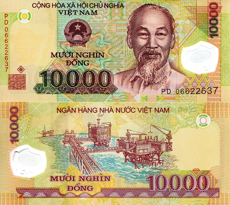 Vietnam 10,000 Dong Pick Number: 119a UNC Banknote